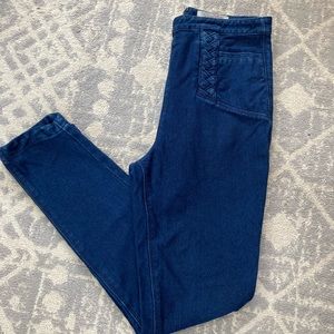 Ecote High Waist Stretch Jeans 2000s Braid Zipper 29 Urban Outfitters